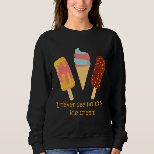 Eiscremetag Sweatshirt (Vorderseite)