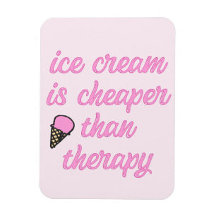 Eiscremetherapie - Funny Summer Quote Magnet
