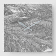 Eisdesign an der Wall-Uhr