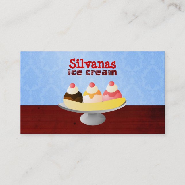 Eisdiele-Visitenkarten Visitenkarte