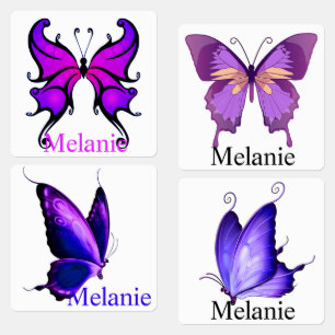 Eisen auf Schmetterlingsbekleidung - Labels tragen Etiketten