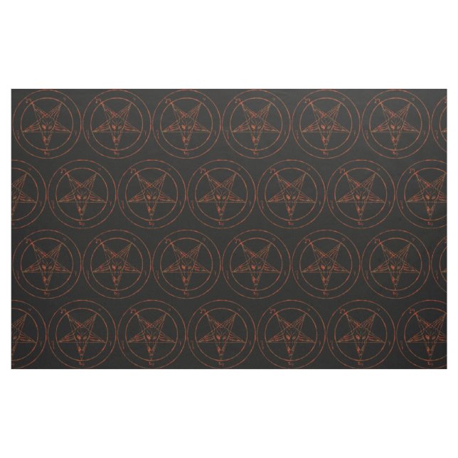 Eisen-Baphomet-Dämon Goth-Stoff Stoff (Fat Quarter (45,7 x 55,9 cm))