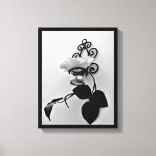 Eisen Blume Sconce Leinwanddruck