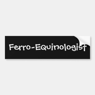 Eisen- Equinologist Autoaufkleber