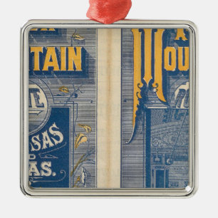 Eisen-Gebirgsweg Silbernes Ornament