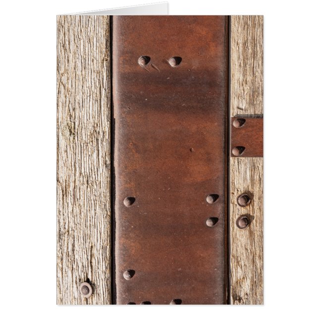 Eisen, Holz, starke Schrauben zäh NOTE danke Gebur (Vorne)