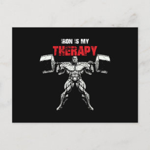 Eisen ist meine Therapie Postkarte