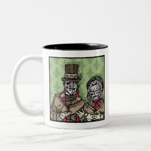 Eisen Maske Karolers - Pop Goth Holiday Surreal Zweifarbige Tasse