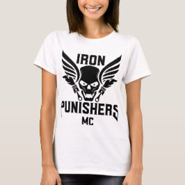 Eisen-Punisher-Logo S-Sleeve T-Shirt Damen Med