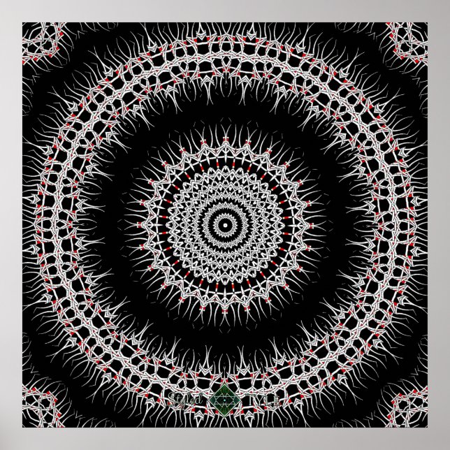 Eisen-QuerMandala Poster (Vorne)