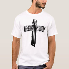 Eisen schärft Eisen Christliches Phi-Rho-Design T-Shirt