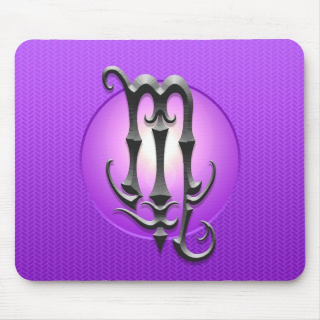 Eisen-Skorpions-Symbol, lila Mousepad (Vorne)