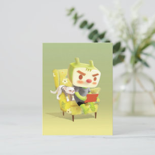 Eisen T: Fokussiermodus für gemütliche Lesestunden Ankündigungspostkarte