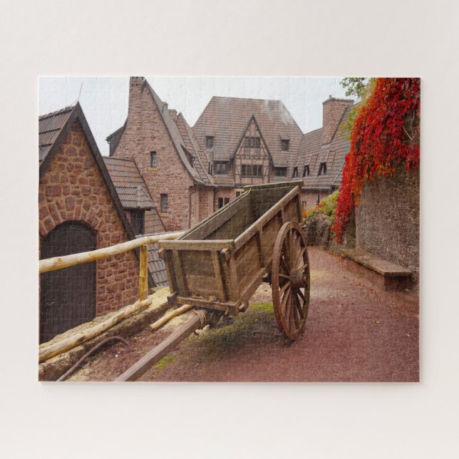 Eisenach Festung Wartburg Deutschland. Puzzle (Horizontal)