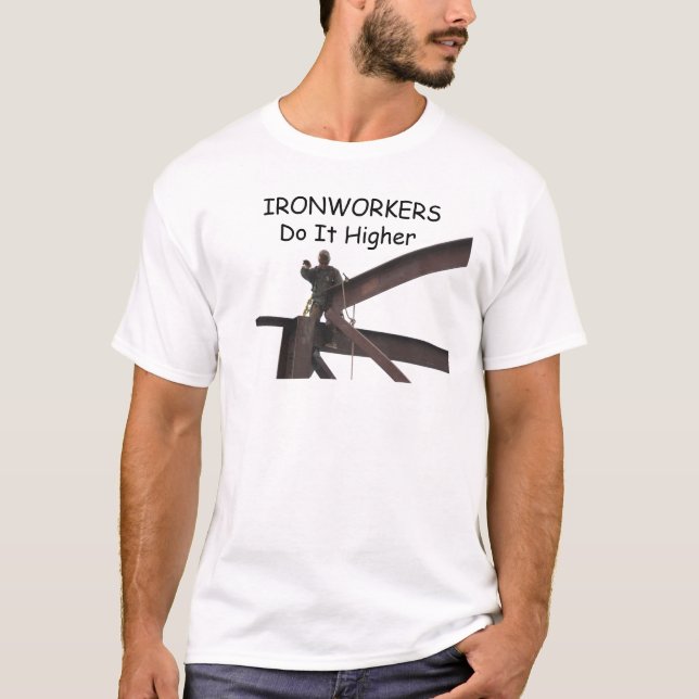 Eisenarbeiter-Höheres T-Shirt (Vorderseite)