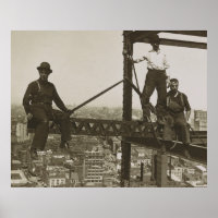 Eisenarbeiter Vintag NYC Gebäude Wolkenkratzer