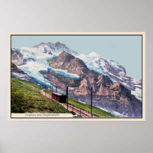 Eisenbahn 1900 Ca Jungfrau Gebirgs Poster
