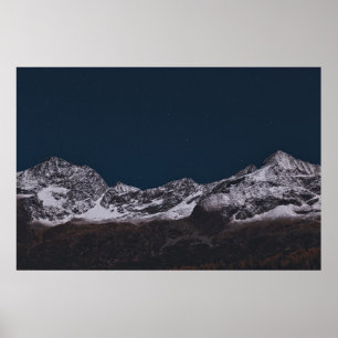 EISENBAHN AM NACHT POSTER