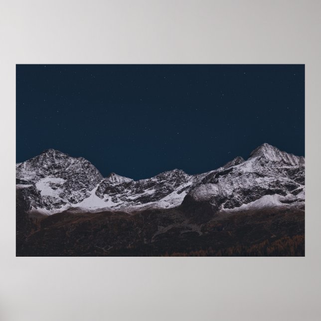 EISENBAHN AM NACHT POSTER (Vorne)
