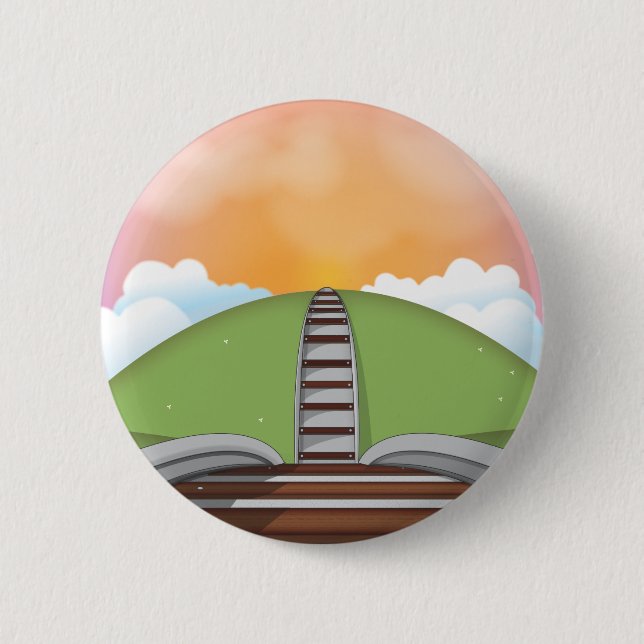 Eisenbahn Button (Vorderseite)