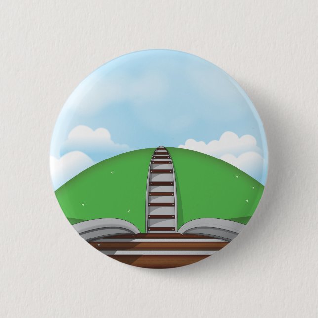 Eisenbahn Button (Vorderseite)