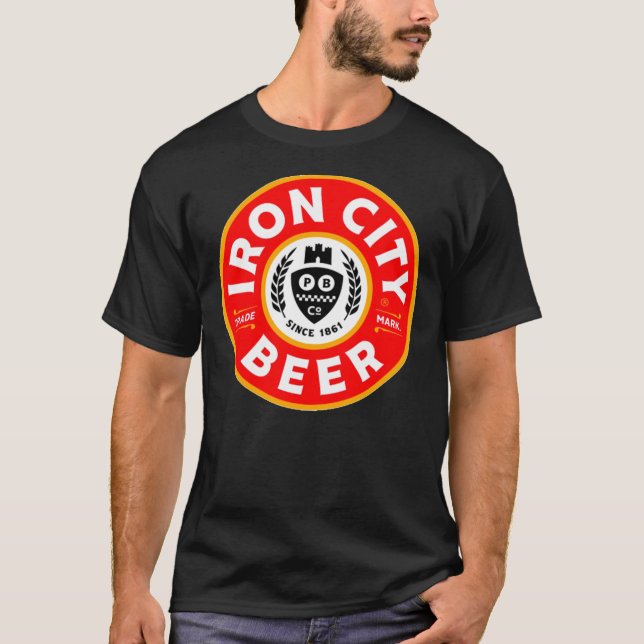 Eisenbahn-City-Logo Klassischer T - Shirt (Vorderseite)