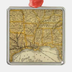 Eisenbahn, Dampferlinien Southern Pacific Company Silbernes Ornament