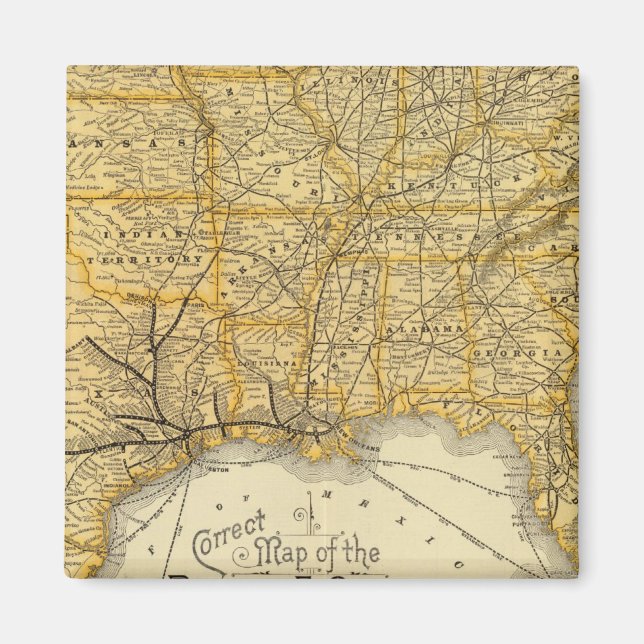 Eisenbahn, Dampfschifflinien Südpazifik Magnet (Vorne)