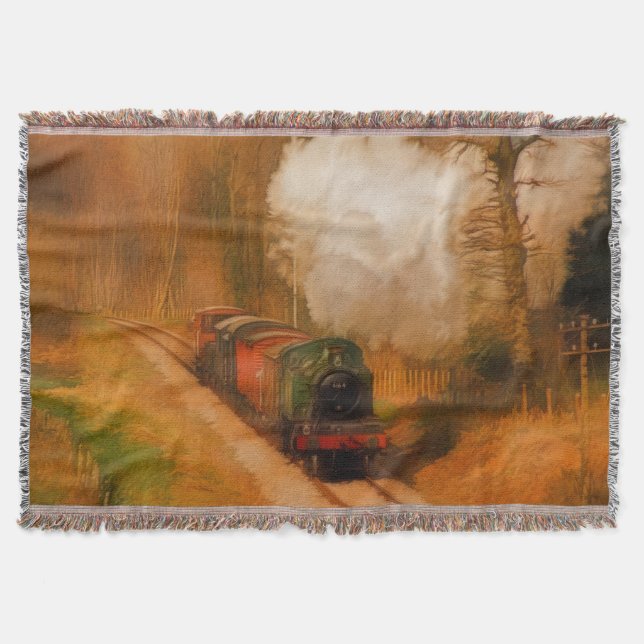 Eisenbahn-Dampfzug für Zugführer Art Rug III Decke (Vorderseite)