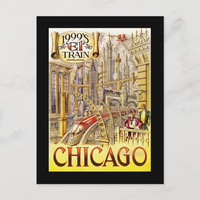 Eisenbahn der Zukunft Postkarte (Vorderseite)