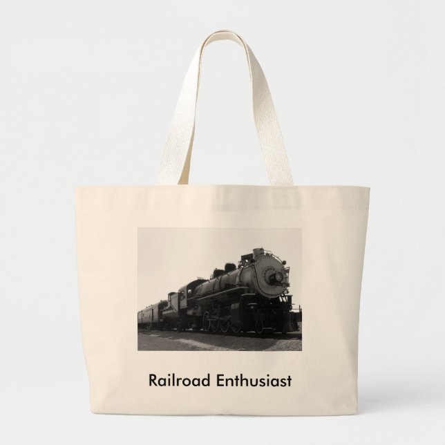 Eisenbahn-Enthusiast Jumbo Stoffbeutel (Vorne)