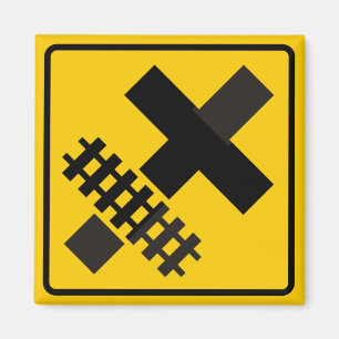 Eisenbahn entspricht Hauptstraße am Magnet