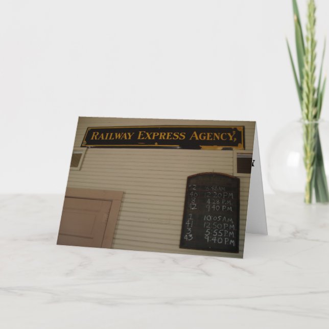 "Eisenbahn-Express-Agentur & Zug Bulletin" - Gut g Karte (Vorderseite)