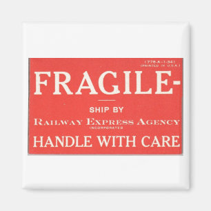 Eisenbahn Express fragil Magnet