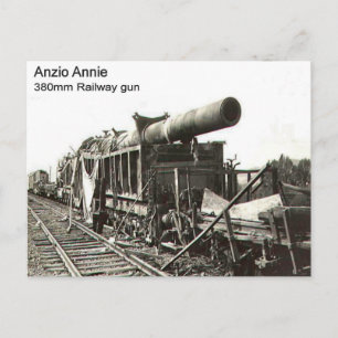 Eisenbahn-Gewehr des Zweiten Weltkrieges, Anzio An Postkarte