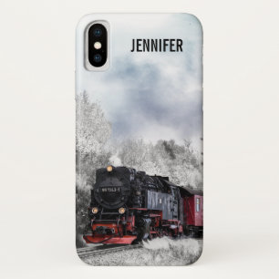 Eisenbahn im Winter Weihnachtsszene Case-Mate iPhone Hülle