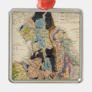 Eisenbahn in England Silbernes Ornament