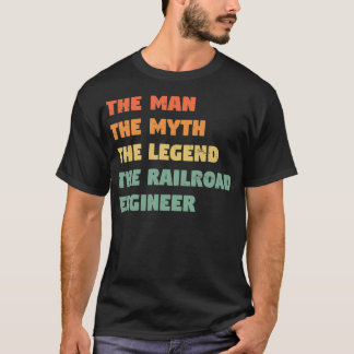 Eisenbahn-Ingenieur Funny Geschenk für ihn Railroa T-Shirt