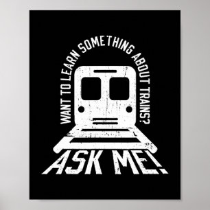 Eisenbahn-Ingenieur und Motor Poster