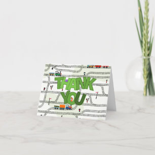 Eisenbahn-Kids-Zug Dankeskarte