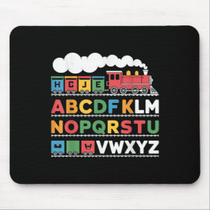 Eisenbahn Lover Abc Alphabet A-z Abcs Kinderg Mousepad