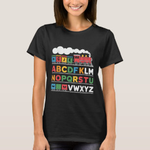 Eisenbahn Lover Abc Alphabet A-z Abcs Kinderg T-Shirt