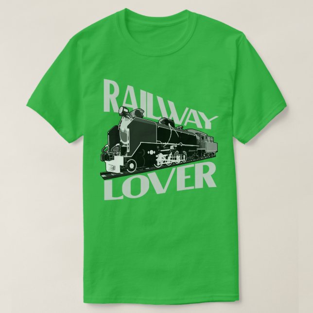 Eisenbahn Lover Lokomotivbahn Geschenk T-Shirt (Design vorne)