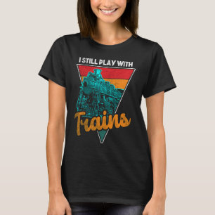 Eisenbahn Modellbahn Bahn Fan Bahn Liebe 2 T-Shirt