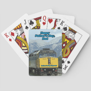 Eisenbahn Motor Happy Vatertag Vater  Spielkarten