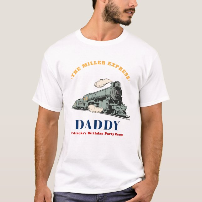 Eisenbahn-Opa Geburtstag Vintage-Zug T-Shirt (Vorderseite)