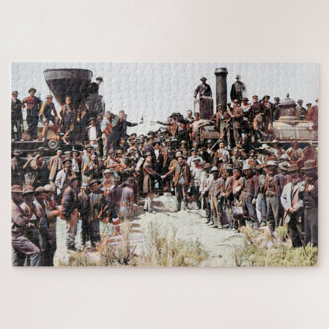 Eisenbahn Ost trifft auf westliche Lagen der letzt Puzzle (Horizontal)