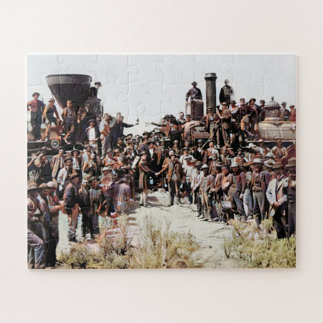 Eisenbahn Ost trifft auf westliche Lagen der letzt Puzzle (Horizontal)