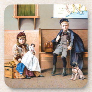 EISENBAHN-PLAKAT, 1898 UNTERSETZER