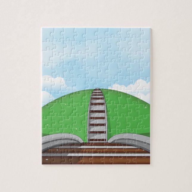 Eisenbahn Puzzle (Vertikal)